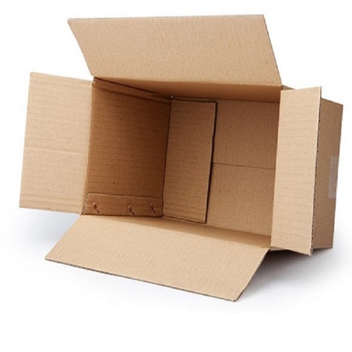 Flat and hard packing paper shipping box