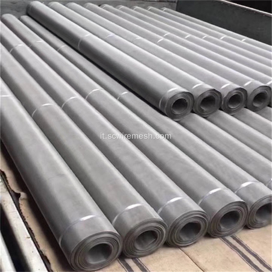 Rotoli di rete metallica in acciaio inossidabile nichelato a 800 maglie