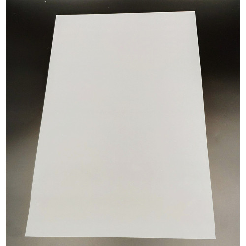 Translucent 90mic Compostable PLA sheet for card overlay