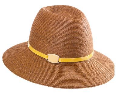 Jazz alla moda Ladies boater cappello con cuoio