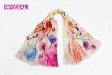 digital priting 100%wool pashmina scarf