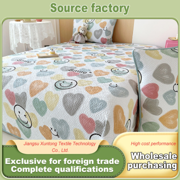 Soft Machine Washable Washed Cotton Bed Cover