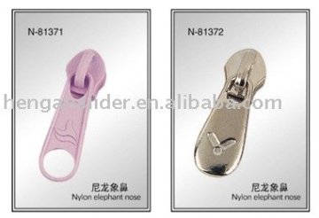 Zinc alloy metal zipper pulls for bags and luggage