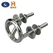 Mirror Polished Stainless Steel Boat Transom Mount Water Ski Tow Hook Ring