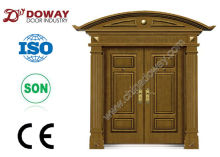 real photo luxur imitate copper modern entry door