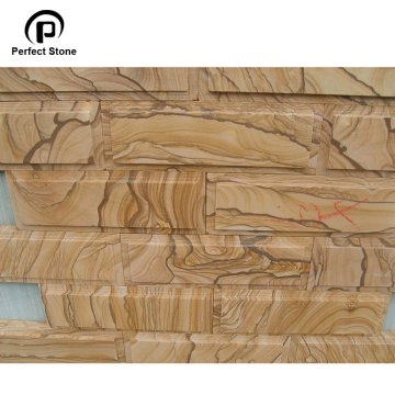 Natural Yellow Sandstone Slab for Exterior Wall Cladding