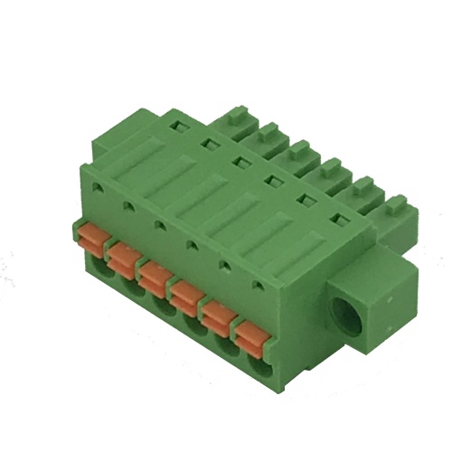 3.81mm pitch female spring screwless terminal block