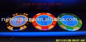 13.5g UV Casino Clay Chip,poker chip,casino chip,casino metal poker chip