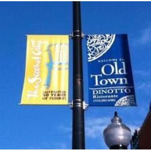 Custom Printed Double Sided Street Pole Banners