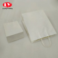 Opakowanie odzieżowe White Kraft Paper Shopping Torba hurtowa