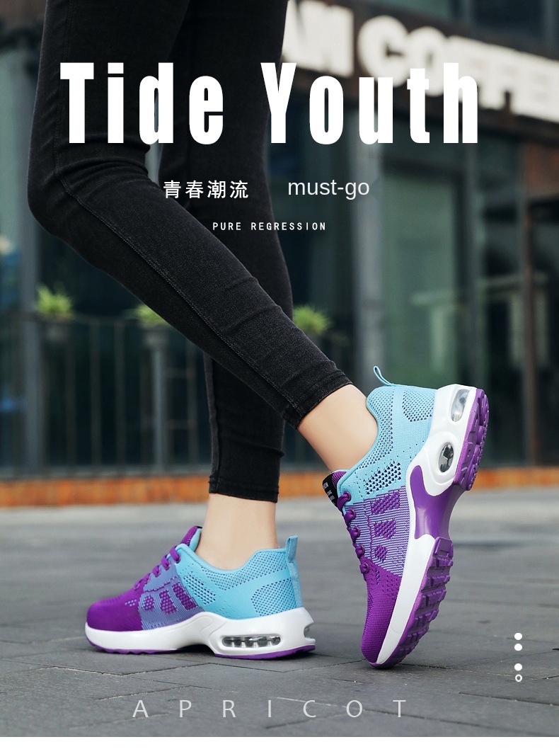 36-41 Breathable Casual Women's Sneakers Walking Sports Cushion Shoes for Women Anti-slip Sport Running Sneakers