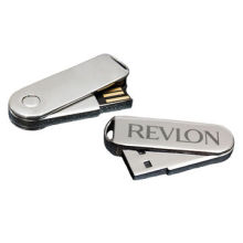 Chrome Spin Metal USB Flash Drive