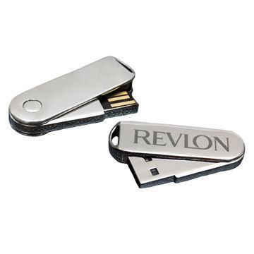 Chrome Spin Metal USB Flash Drive