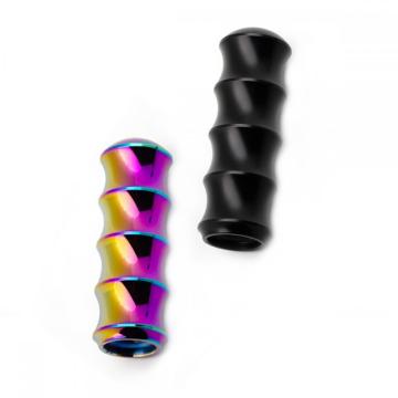 Unreal color aluminum alloy knurled shift knob