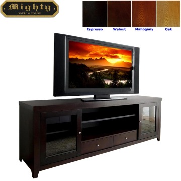 70 inch Espresso Two Door TV Television Stands For Flat Screens