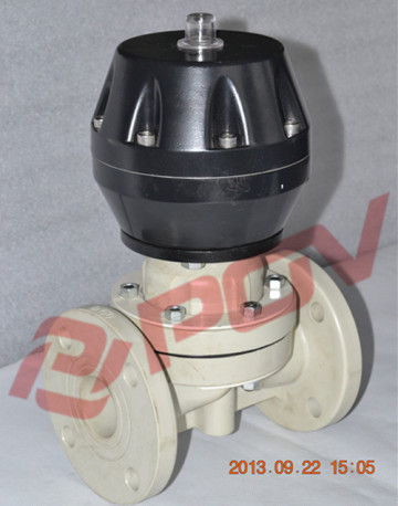 JIS flange PPH rubber seat santary diaphram valve