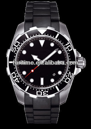 interchange silicone diving watch 300m water resistant watch super luminous watch