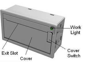 Most smaller thermal printer, RS232 interface printer