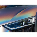 Rainbow Laser Matte Silver Auto Wrap Viynl