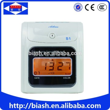employee punch card time recording attendance machine