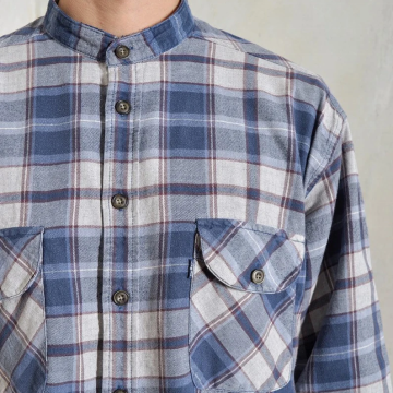 High Visibility Safety Distressed Oversize Flannel Shirt