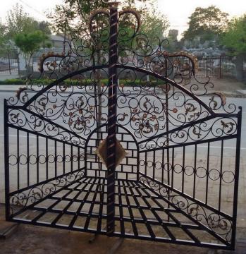 villa custom cast iron doors