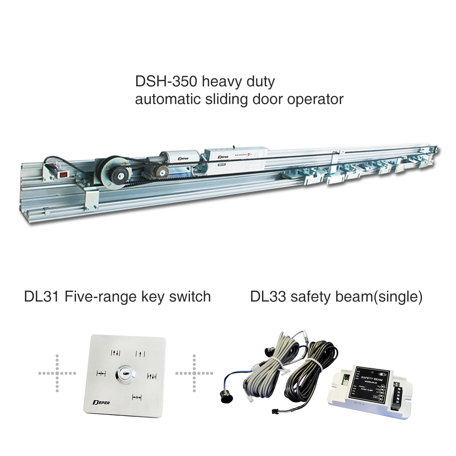 Advanced brushless motor heavy duty commercial glass door automatic sliding door operator