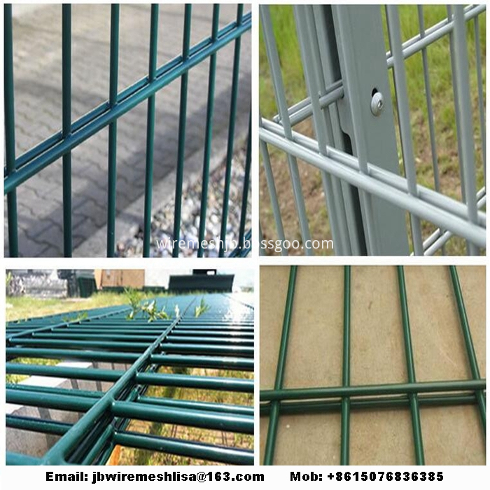 868/656 Powder Coated Double Weft Wire Mesh Fence