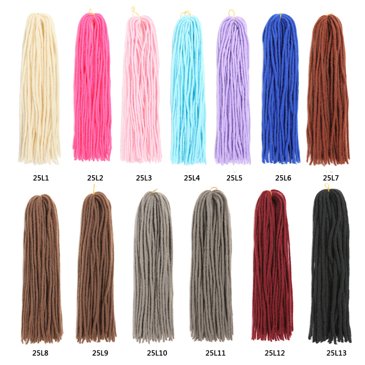 Sister Locs Synthetic Hair Soft Dreadlock Crochet Goddess Faux Loc