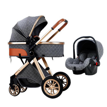Wholesale Baby Strollers: 3-in-1 Aluminum Alloy Stroller with Car Seat