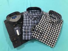 Wholesale Check Pattern Button Collar Men's Plaid Shirts