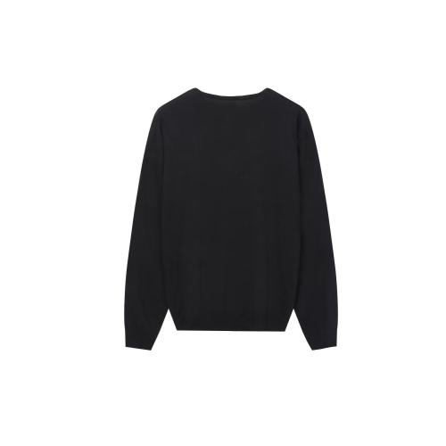 Men's Knitted Wool/Acrylic V-Neck Pullover