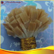 16 Inch Bodywave Prebonded Hair Extension , Remy Flat Tip Hair Weft