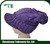 purple slouchy beanie