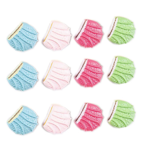 Realistische Half Ronde Macaron Cookie Cabochons Zoete Klassieke Macaron Plaksteen Versieringen Voor Scrapbooking Haar Boog Center DIY