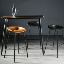 Nordic Metal Leather Counter Bar Stools and Chairs for Pub