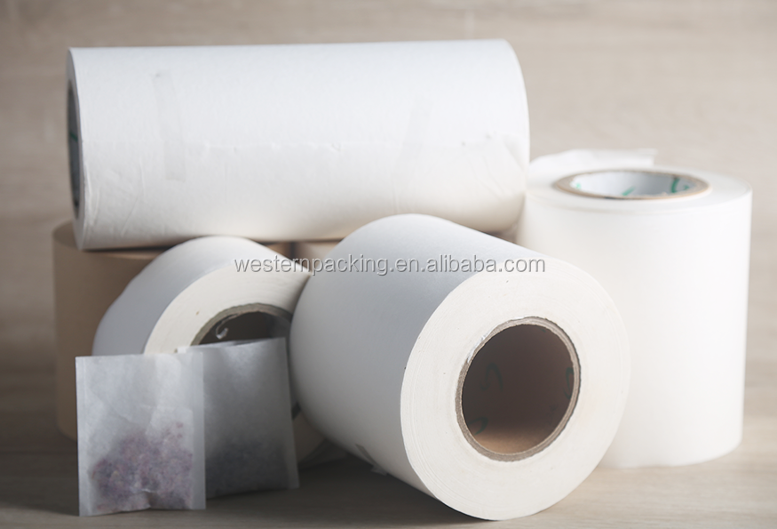 White or brown wooden pulp 16.5gsm tea bag filter paper