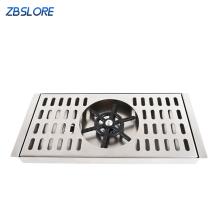 3-Year Warranty Tea Room Metal Water Rinser Milk Jug Rinser with Stainless Steel Drip Tray