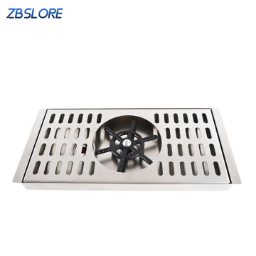 3-Year Warranty Tea Room Metal Water Rinser Milk Jug Rinser with Stainless Steel Drip Tray