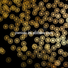 bulk pack nail art gold metal slice sticker many shape metalic nail art decos