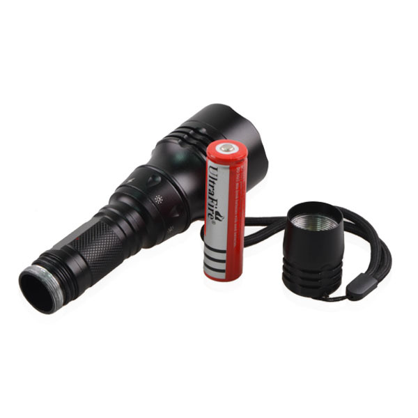 IP68 5 Watt Diving Flashlight 100 Meter Underwater Diving Powerful LED Flashlight