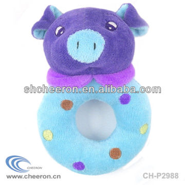 Small soft baby plush rattle toys