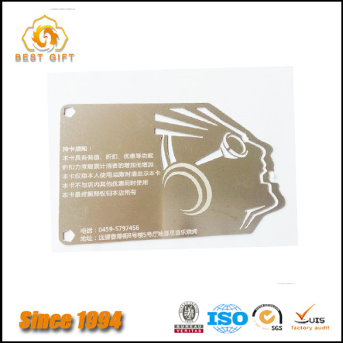 Etching Custom Metal Business Card