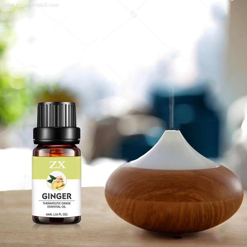 Natural cold pressed ginger essential oil for hair