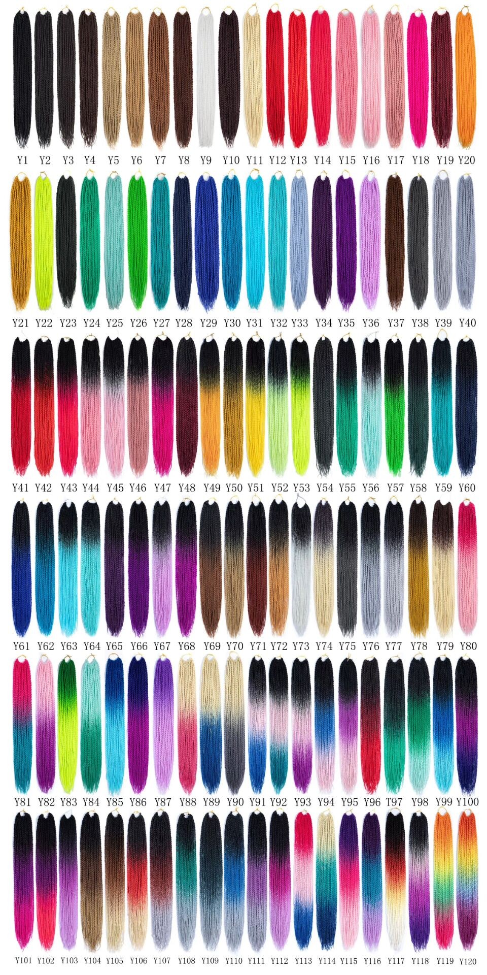 100g-165g synthetic ombre jumbo hair braid synthetic jumbo hair braid