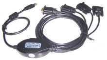 4-ports Usb Serial Cable Converter Eia Usb To Rs-232 Serial