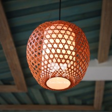Decoration natural material bamboo hanging lamp designs