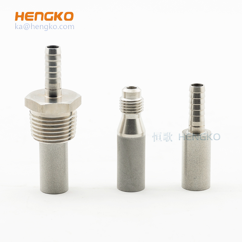 0.5 2 Micron porous sintered stainless steel 316L tri clamp air stone diffuser for brewing beer and Aquaculture oxygen