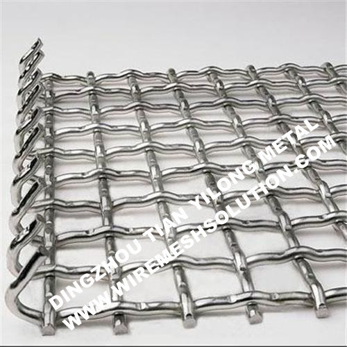 Crimed Wire Mesh aus Edelstahl mit Leinwandbindung