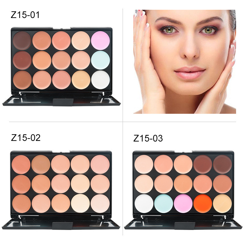 15 colors concealer foundation cream natural dark circles uniform skin color makeup wholesale neutral printable logo